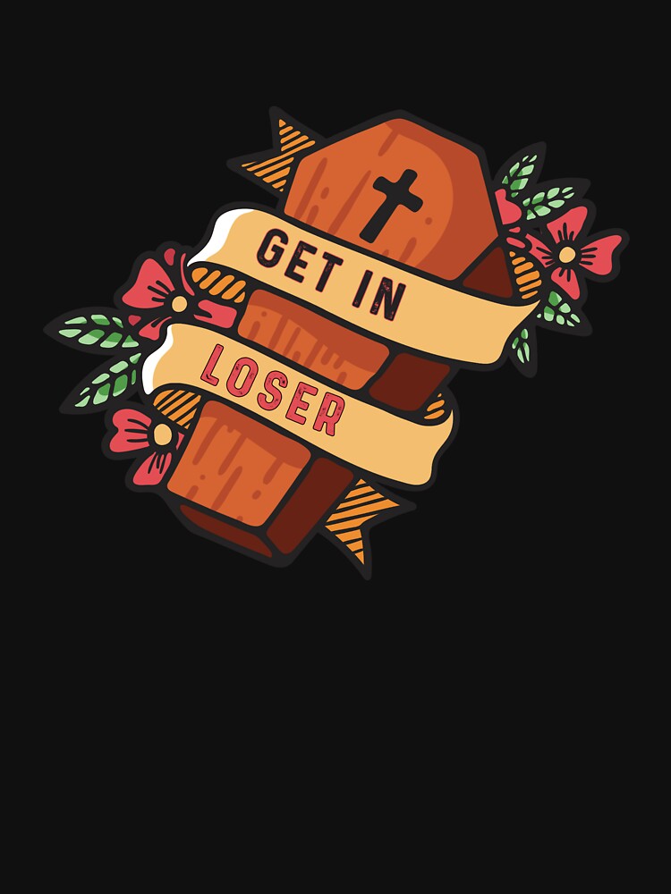Get In Loser Coffin Pastel Goth by betholivekn