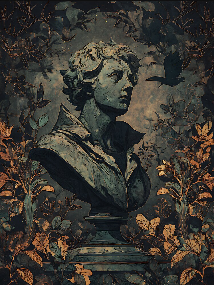Dark Academia: Classical Vintage Sculpture by bapupa