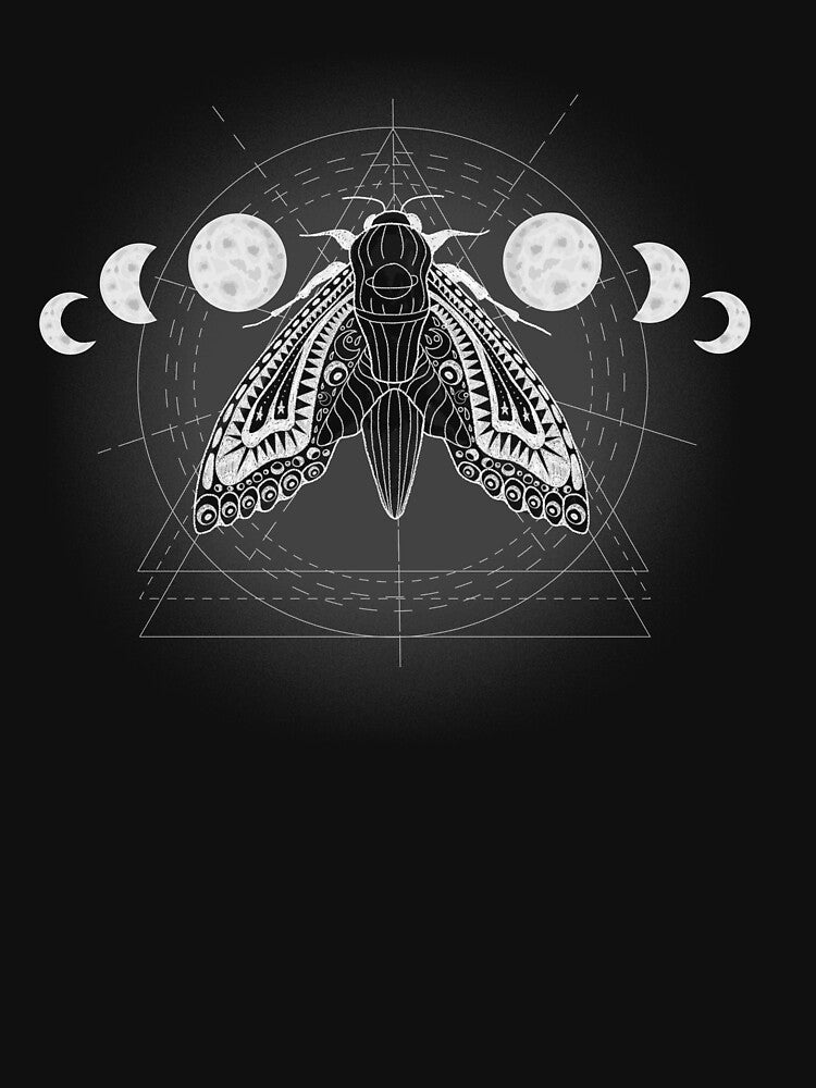 Motte Moon Phases Geometric Vintage by AOCreativeProd