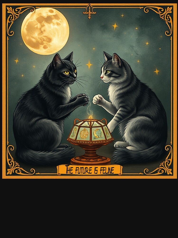 The Cat tarot card  Full Moon by lasfar4