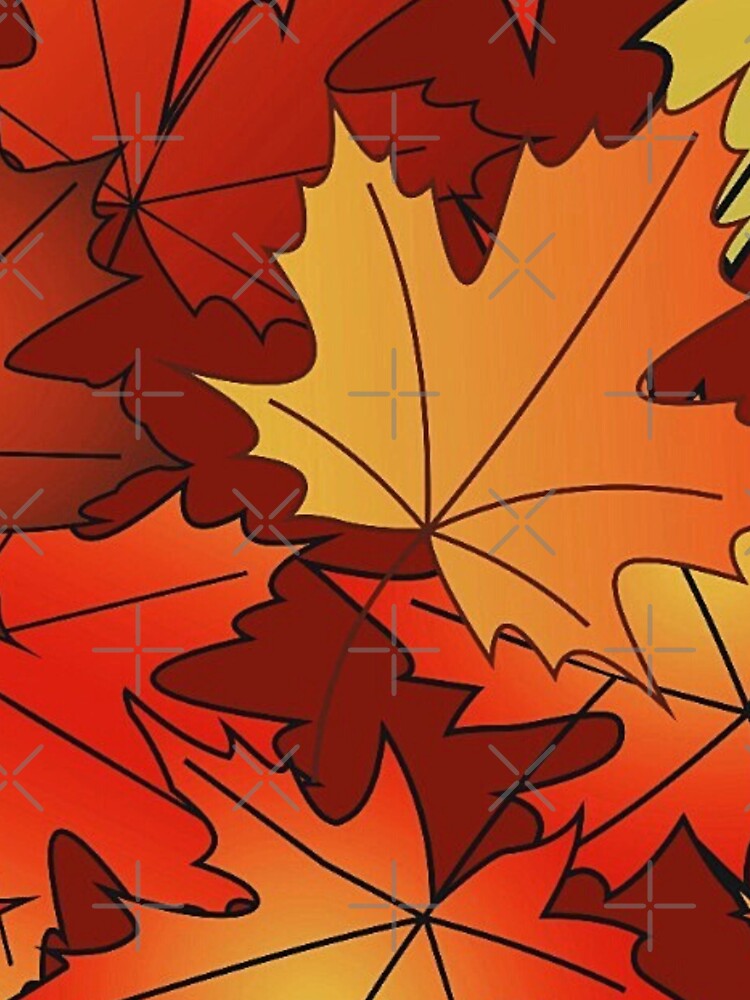 autumn leaves pattern,bright by cutecrazytshirt