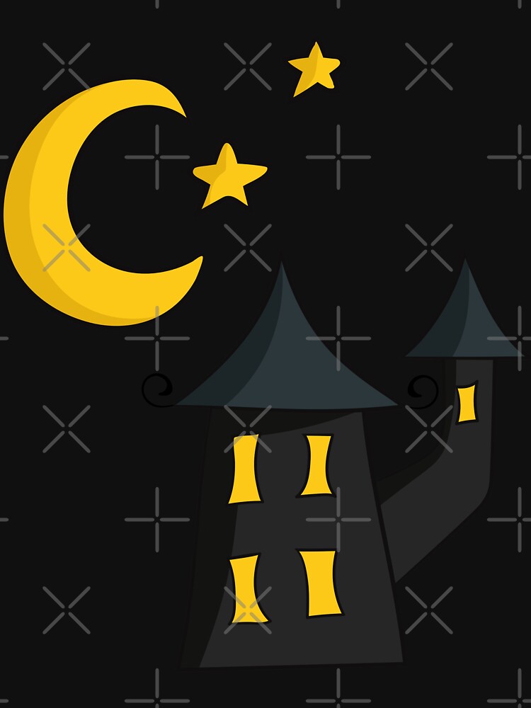 Halloween Spooky House and Moon by madtoyman