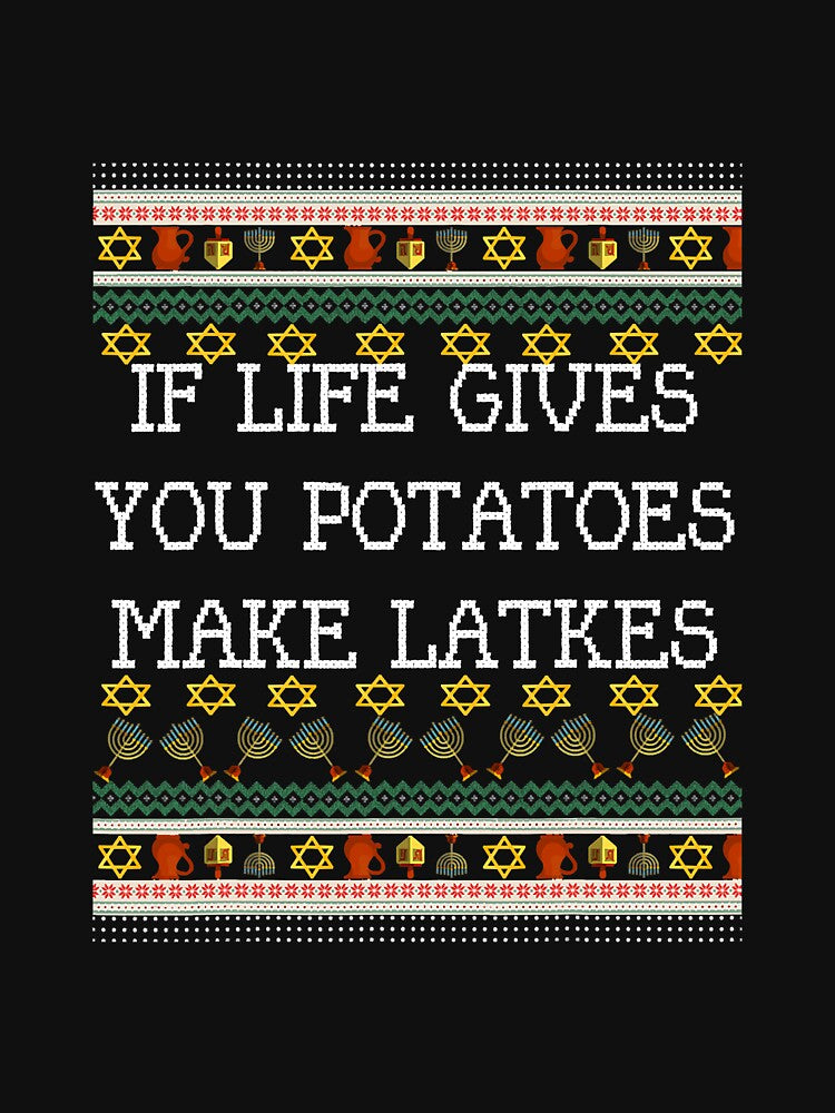 Funny Make Latkes Dreidel Hanukkah by SkyCloudBlue