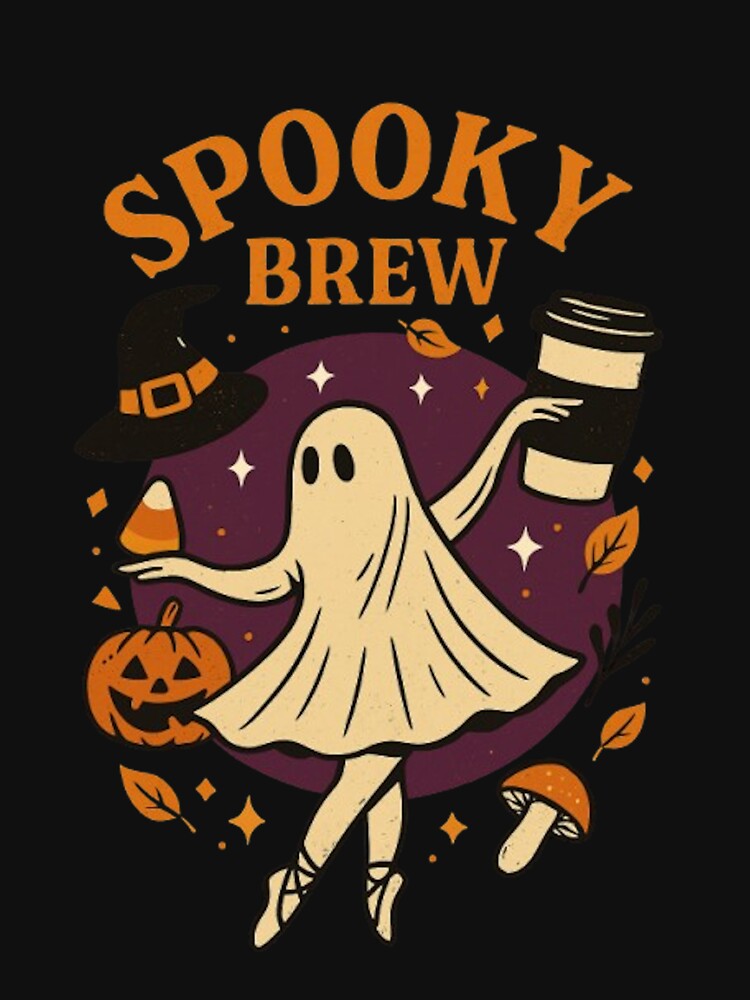 Spooky Ghost Ballet with Coffee – Cute Halloween Design for Fall Gifts & Coffee Lovers by kakaworld