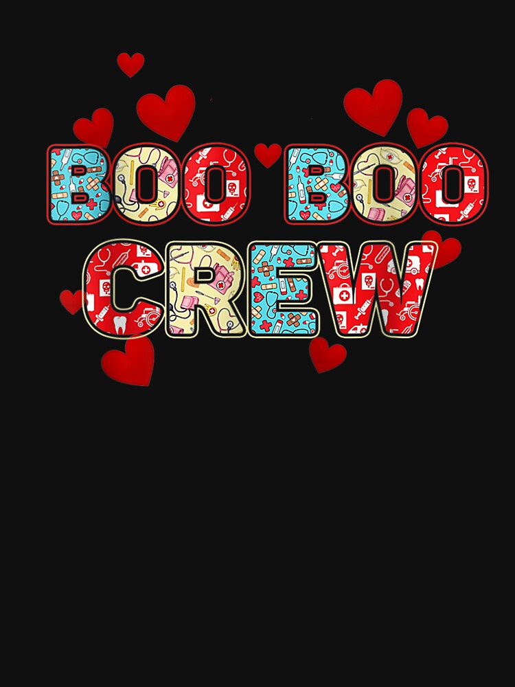 Funny Valentine's Day Boo Boo crew Nurse Cute by DingDongV