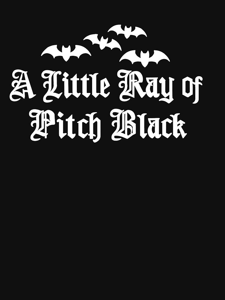 A Little Ray of Pitch Black Gothic Bat Humor by KireVeronica