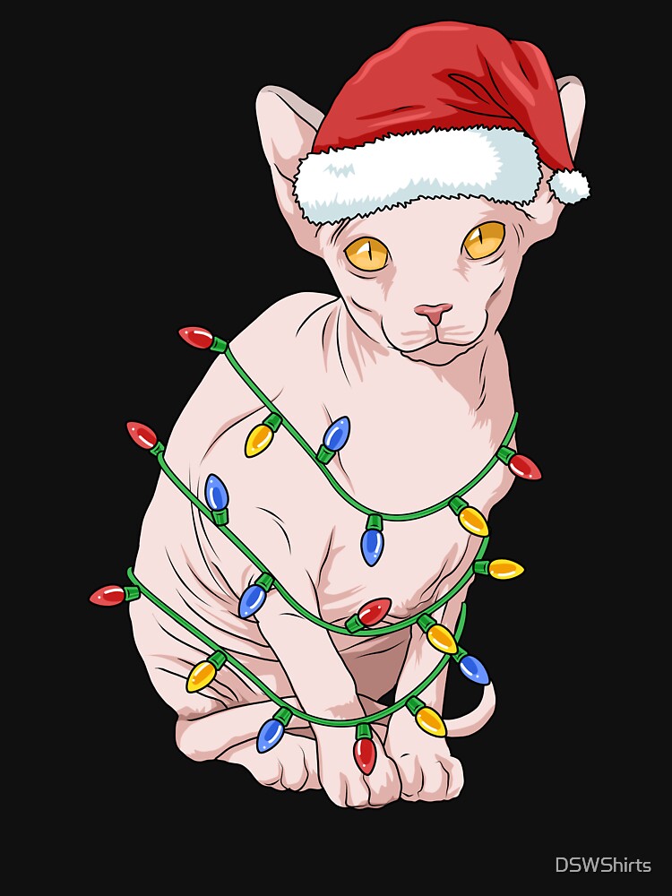 Christmas Sphynx Cat Gift Women Sphynx Cat Gifts Men Cat by DSWShirts