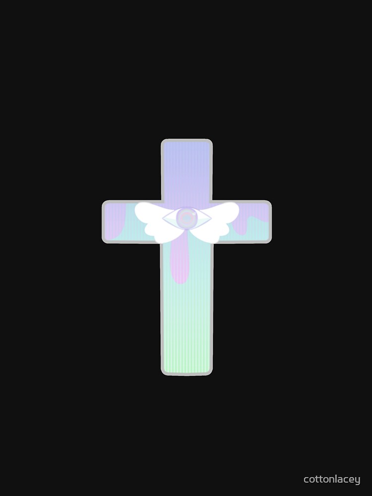 [v2] pastel goth eye cross by cottonlacey