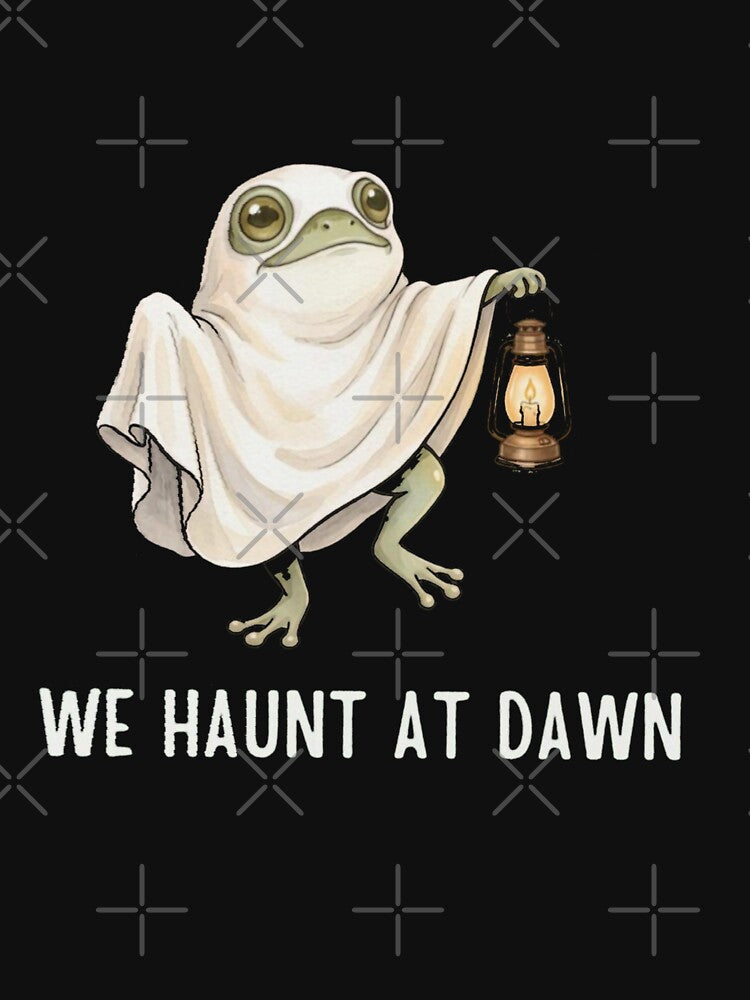 We Haunt at Dawn – Cute Ghost Frog Halloween Lantern by Gbriel3