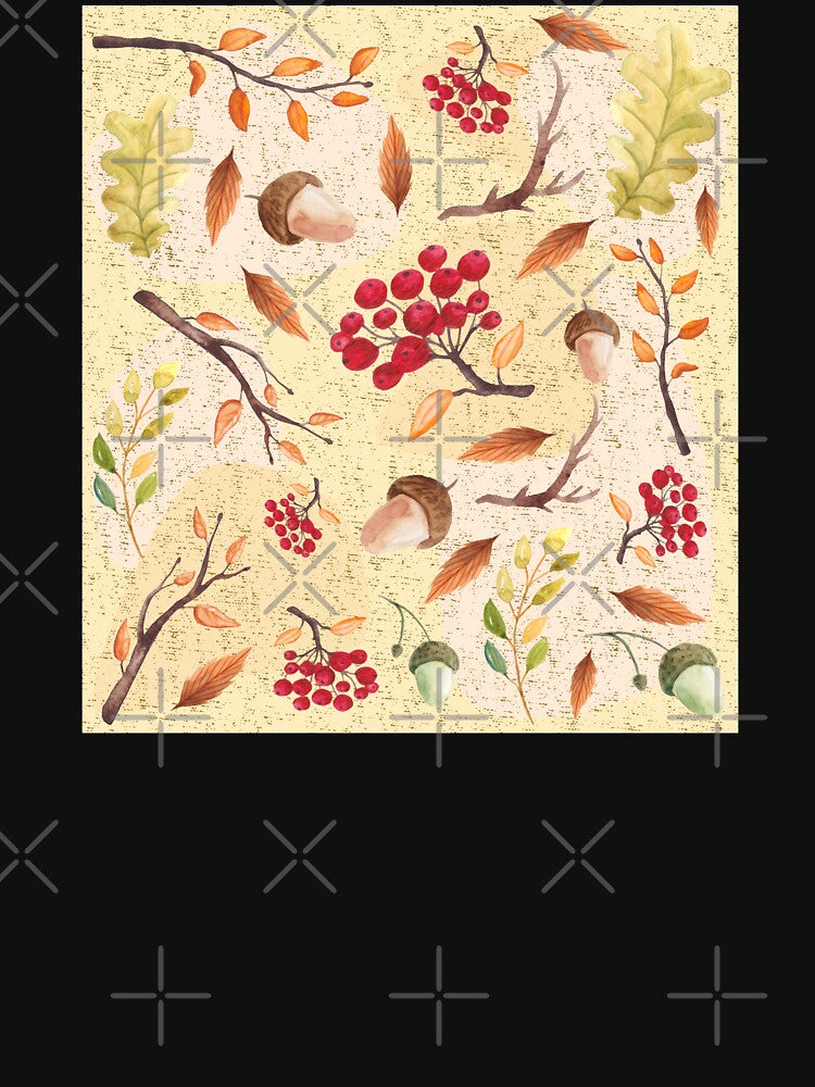 Autumn Leaves Acorn Pattern by PlusAdore