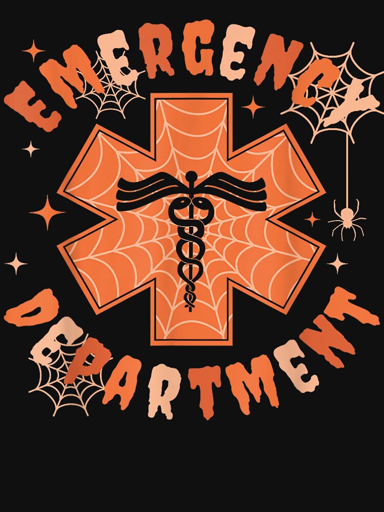 Emergency Department Funny ER Nurse Halloween Spooky by BASKF
