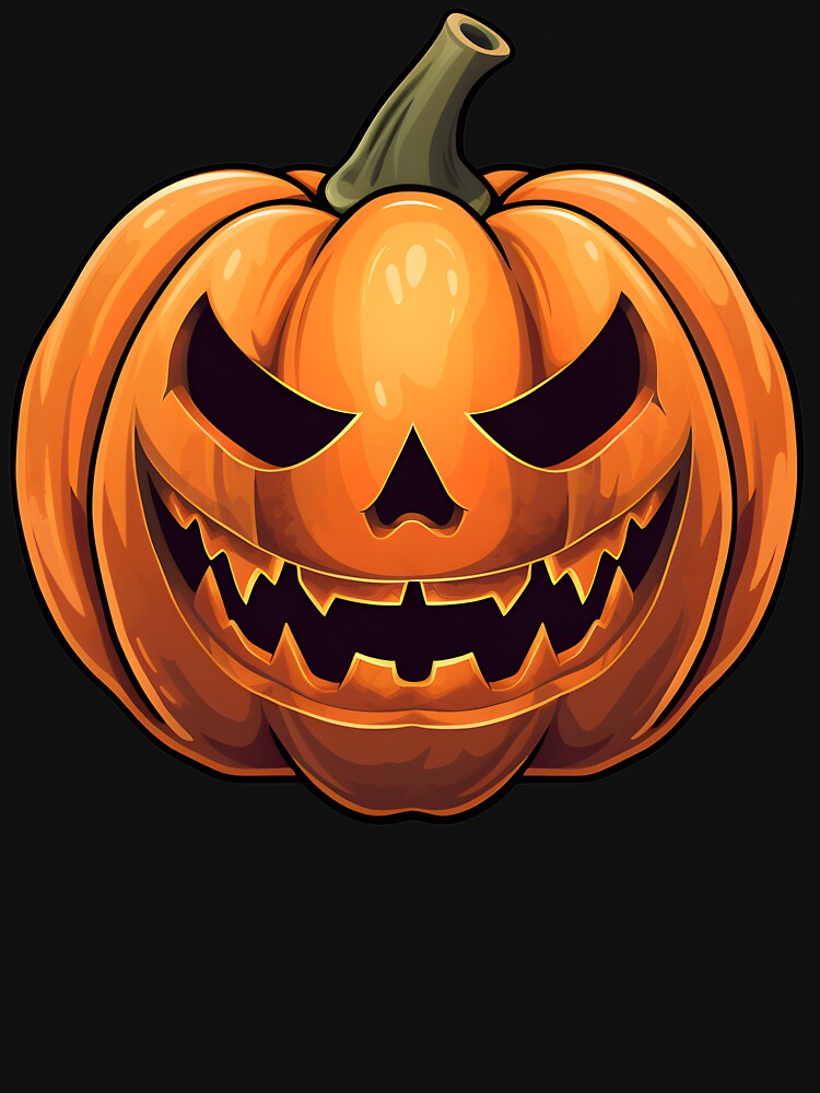 scary halloween pumpkin face by Wickystickers