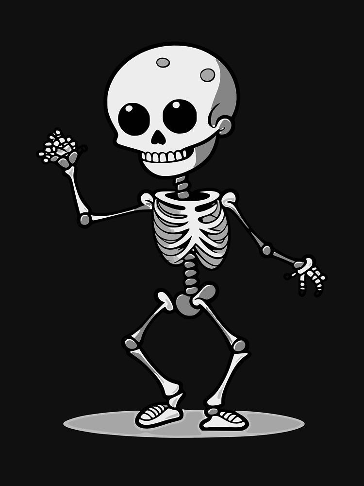 Halloween Dancing Skeleton, cute spooky and skeletonscary by All Year Round