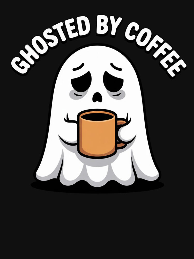 Ghost Coffee T-Shirt – Cute Spooky Funny Ghosted by Coffee Design by Okada's t-shirts & accessories