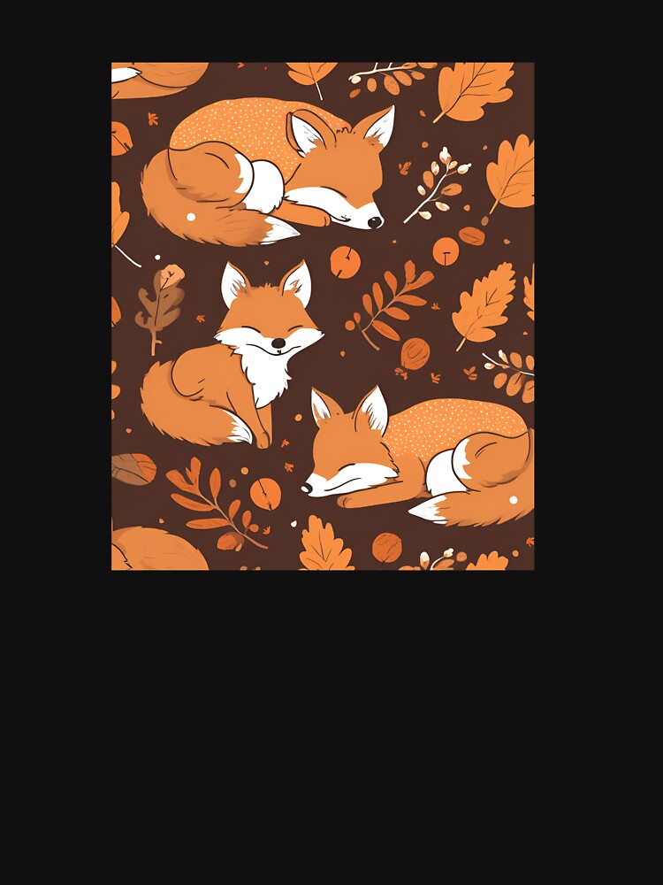 Fox and autumn leaves by FlawlessDraft