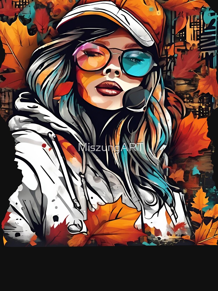 Autumn Vibes Street Art | Urban Fall Aesthetic Art Prints, Apparel & Decor by MiszungART