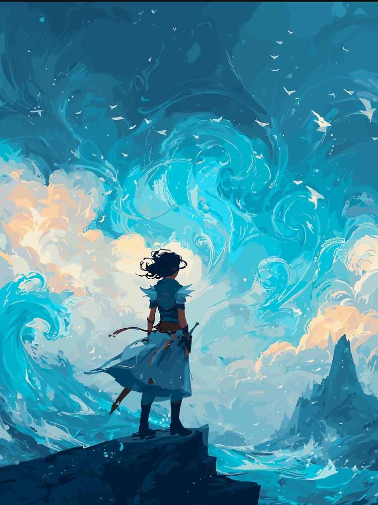 Warden of the Azure Cliffs - Ocean Magic by bapupa
