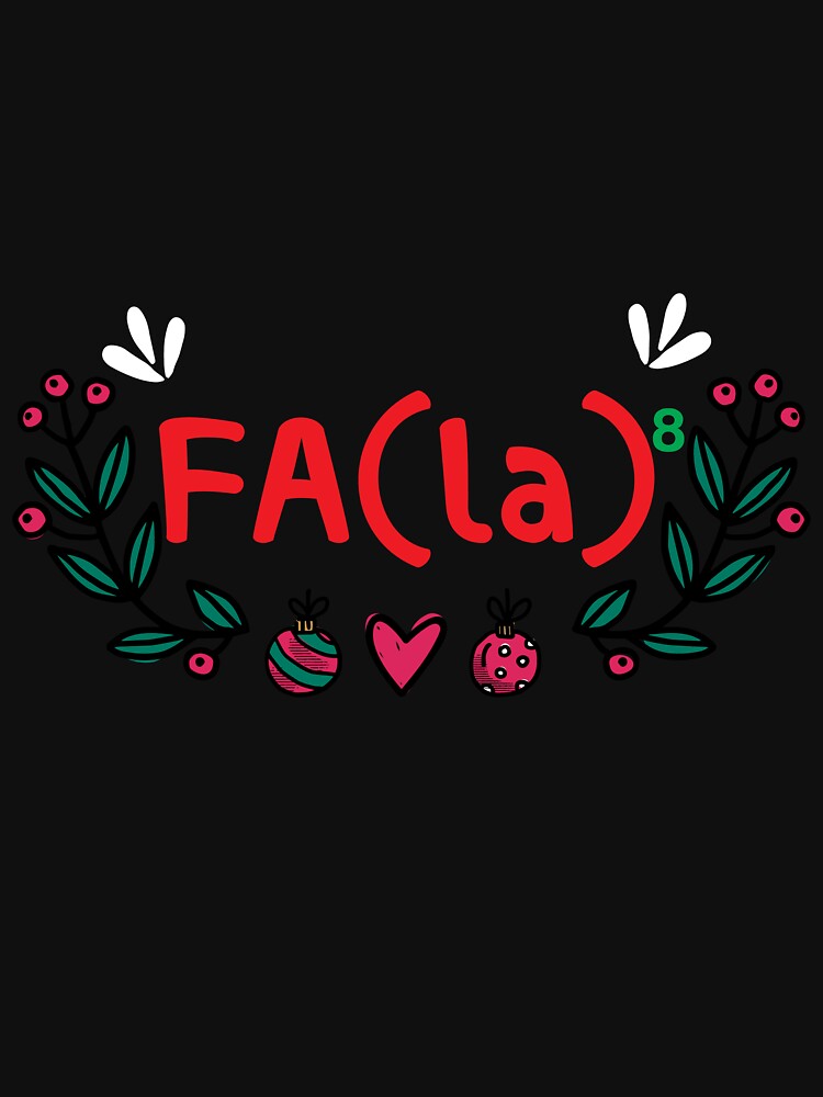 Math Nerd Christmas - Fa la la la exponent trending by LiteforART