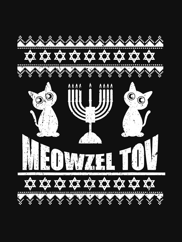 Funny Meowzel Tov Chanukah Catorah by SkyCloudBlue