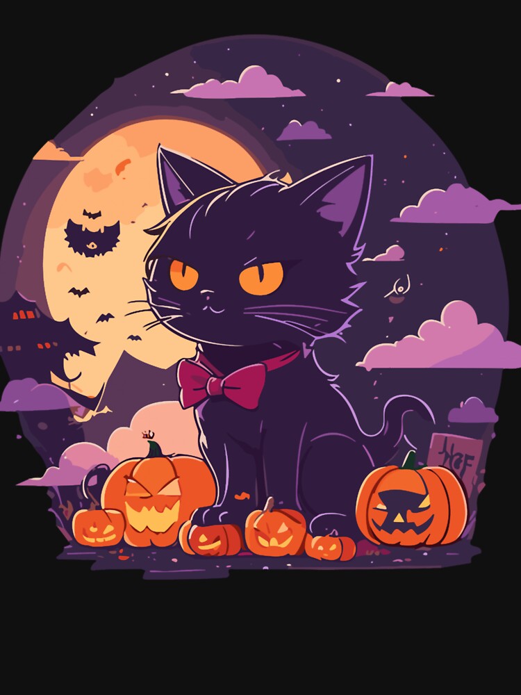 halloween cat by OSWALKARD