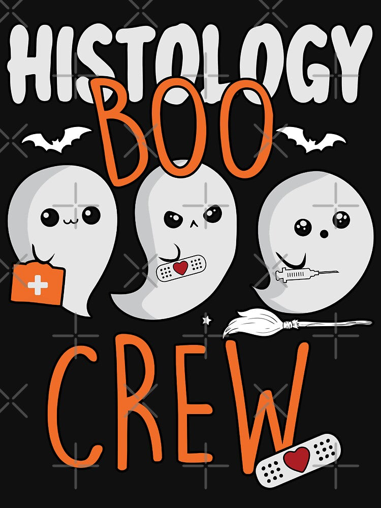 Histology Boo Crew Halloween Ghost Costume Matching T-Shirt by cartrica