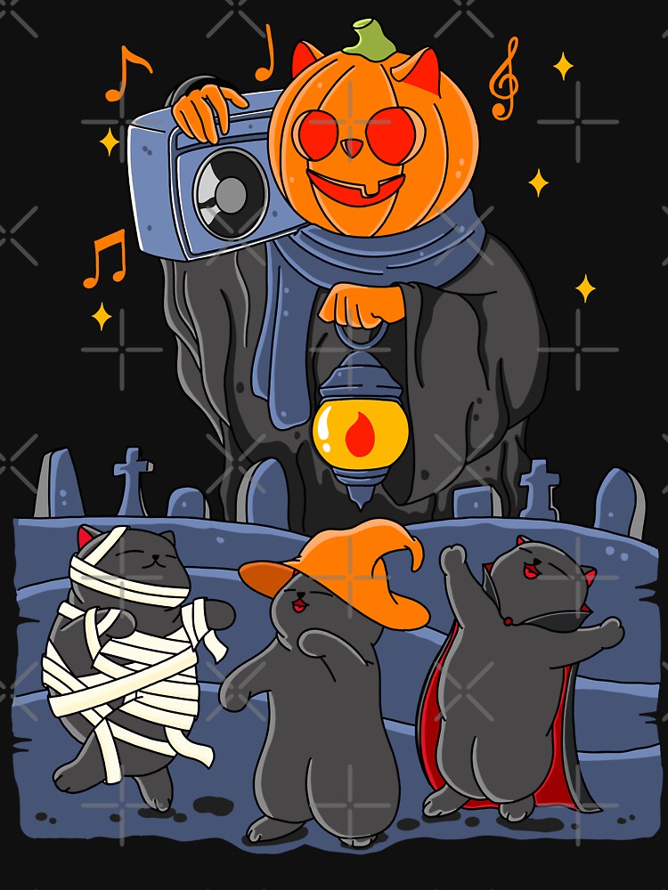 Dancing Cats Halloween by Kimprut