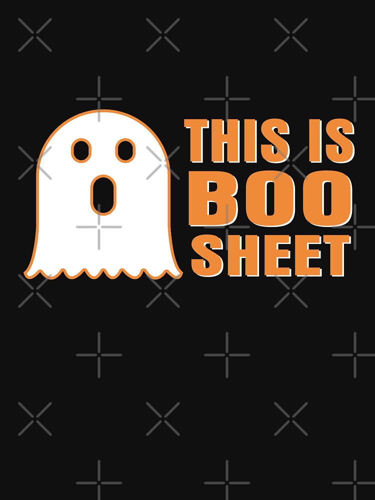 Funny Halloween Ghost This Is Boo Sheet by binly123