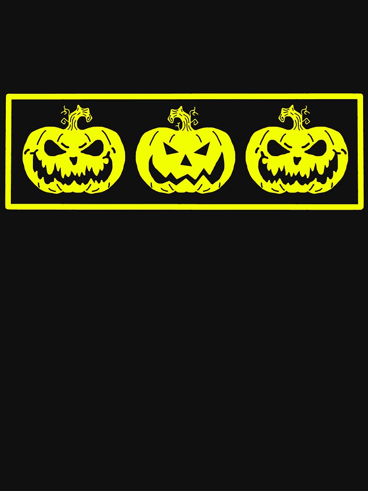Three Jack-o-Lanterns Yellow by trudolphi