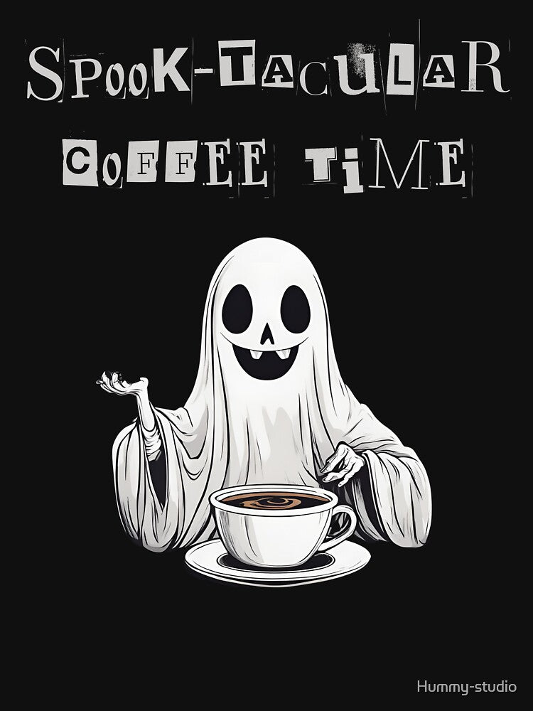 Spook-tacular Coffee Time: Ghostly Brew Delight by Hummy-studio