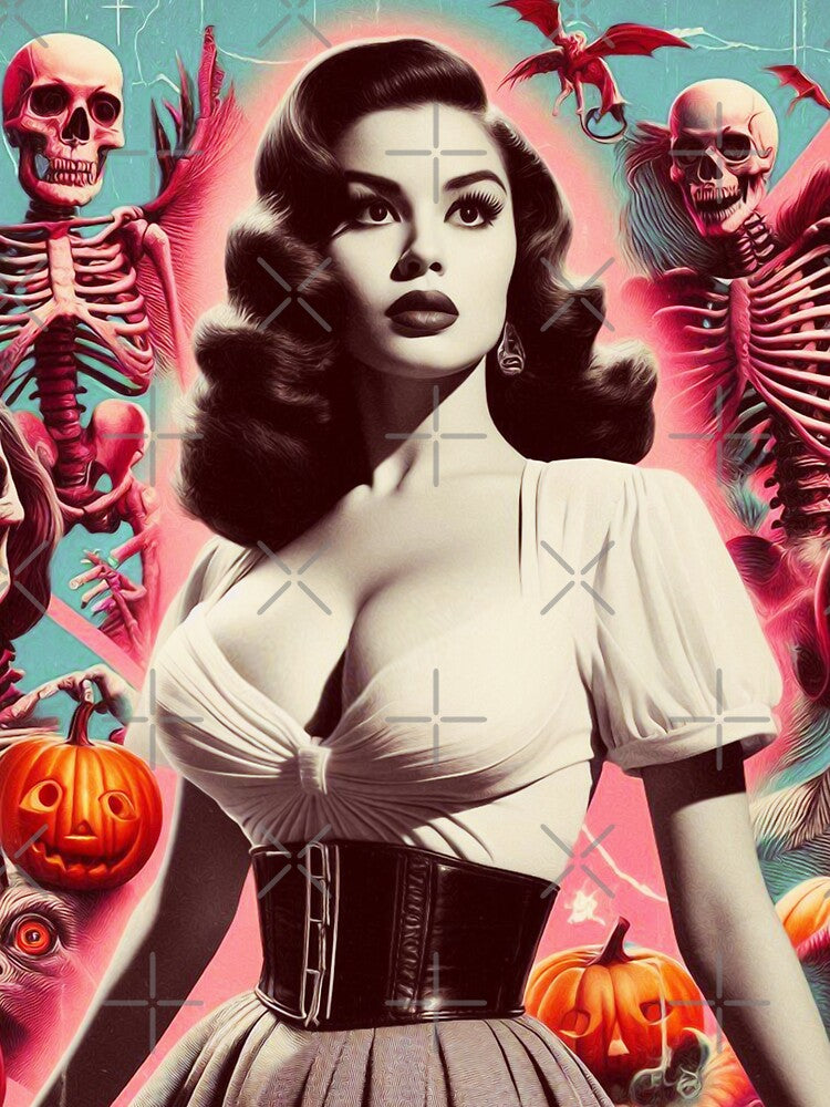 Vintage Horror Woman by PulpVintage