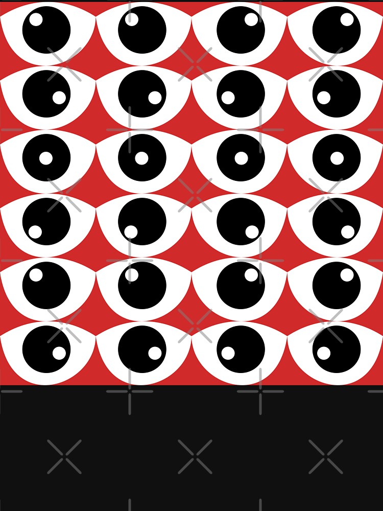 Creepy Red Eyes Pattern by DafraDesign