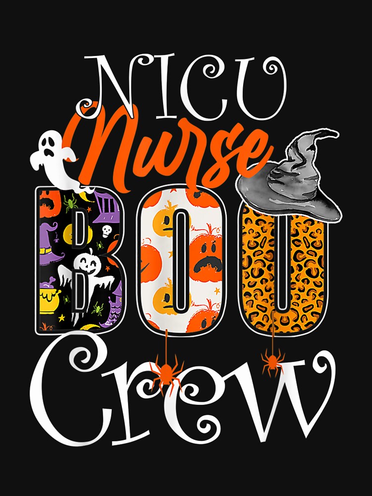 Nicu Nurse Boo Crew Funny Halloween Nicu Nurse Party Costume by 77tara