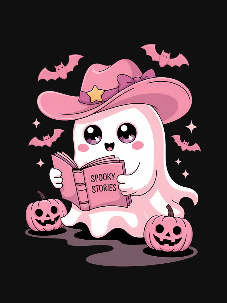 Funny Ghost Book Reading Boo Spooky Halloween Books Lover by KarstenNoanra