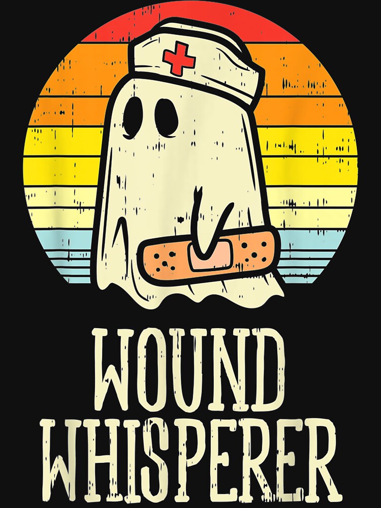 Wound Whisperer Ghost Nurse Boo Halloween 2020 Nursing Rn by JosephFineArts