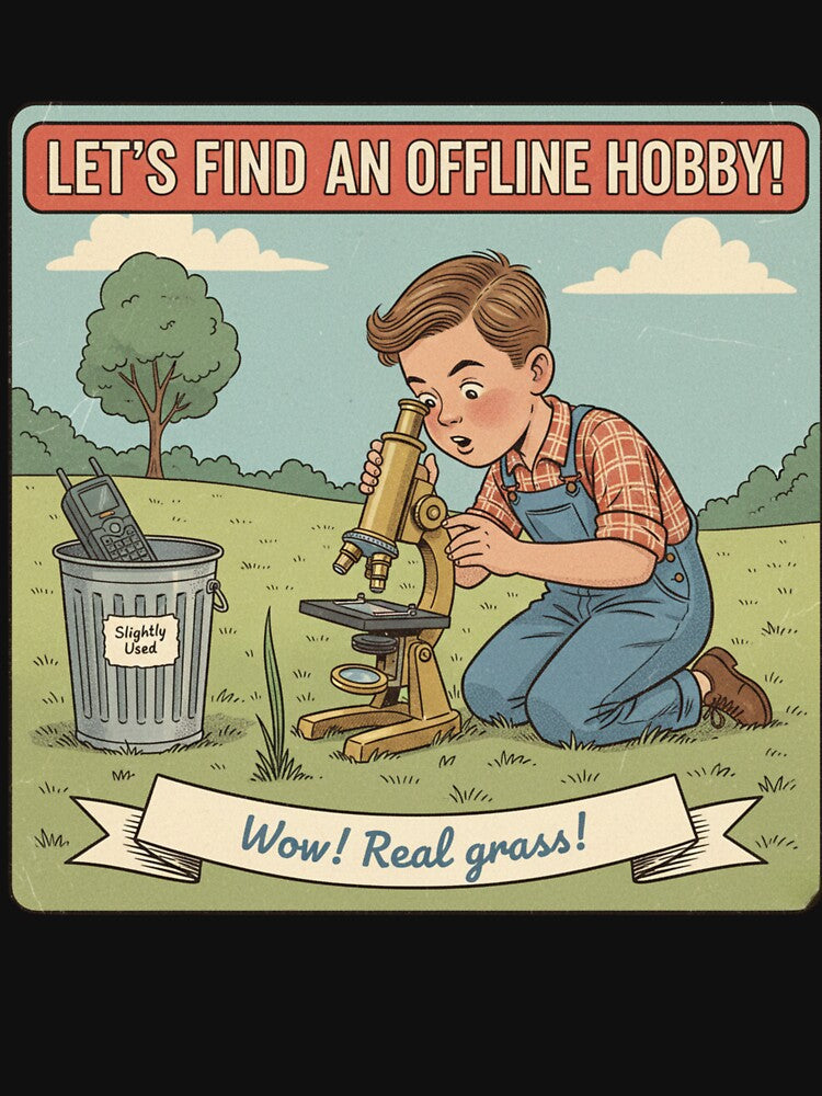 Touch Grass (Retro Scientific Edition) by Vantage Print Co.