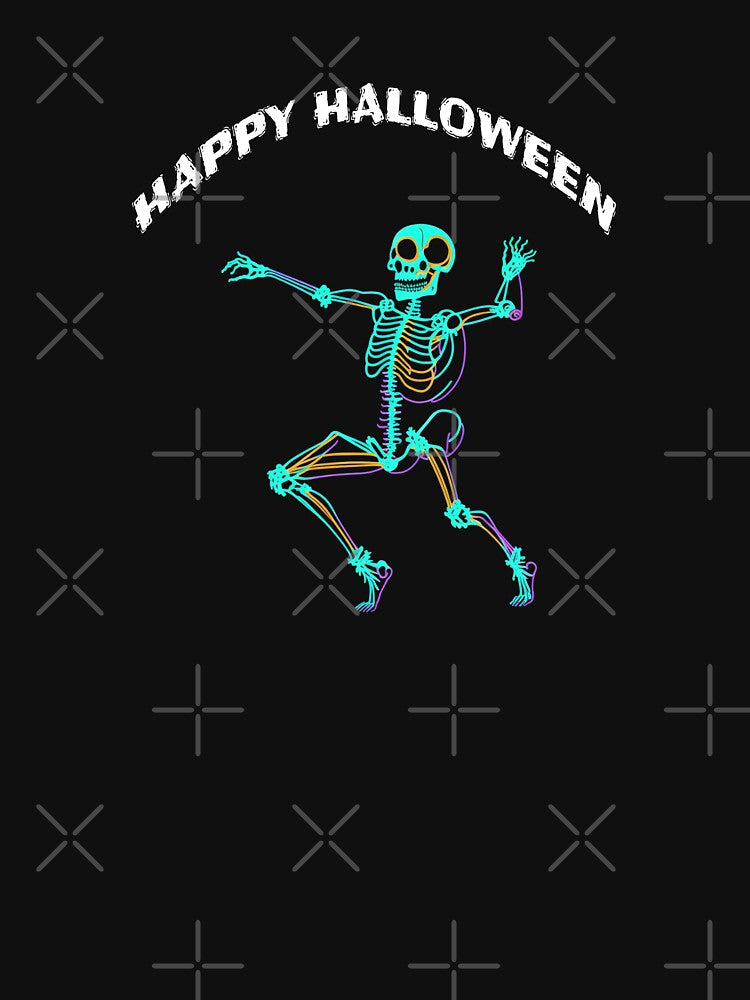 A Funny Colorful Holographic Dancing Skeleton by halazidan