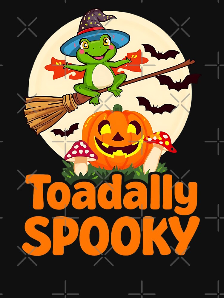Toadally Spooky Frog Halloween Broomstick Pumpkin Costume by ArtDesignTp