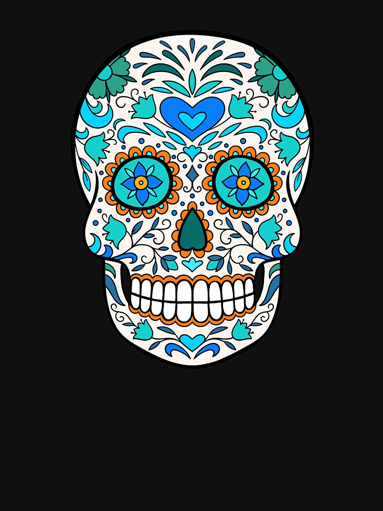 Blue Sugar Skull by Sculture-Skulls