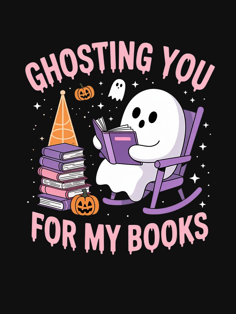 Books Lovers Halloween Reading Bookworm by marcusry