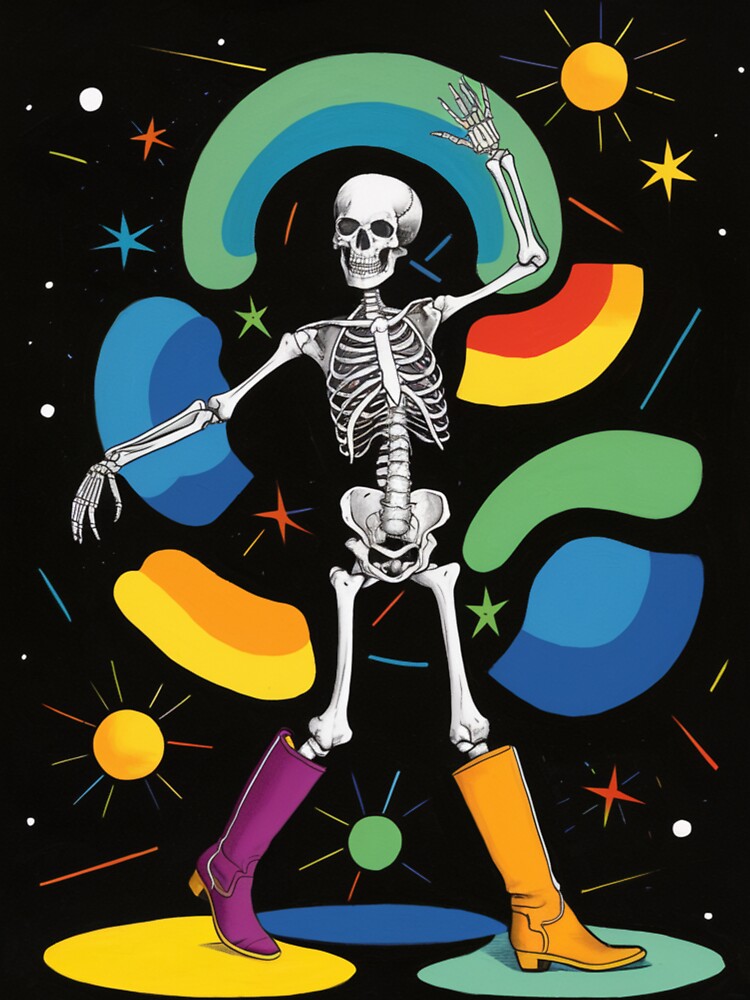Line Dancing Skeleton by whitecat23