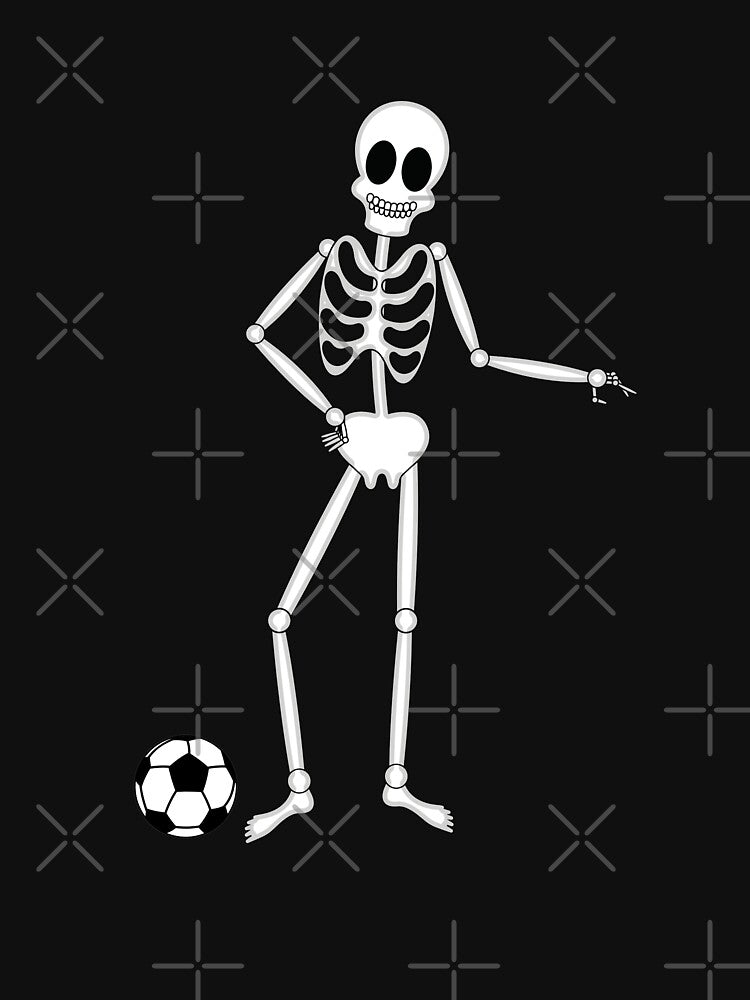 Skeleton Soccer Player Funny Halloween by ijdesigns