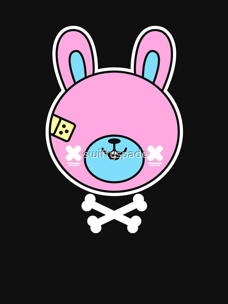 Cute Kawaii Goth Bunny Creepy Pastel Goth Clothing by swiftyspade