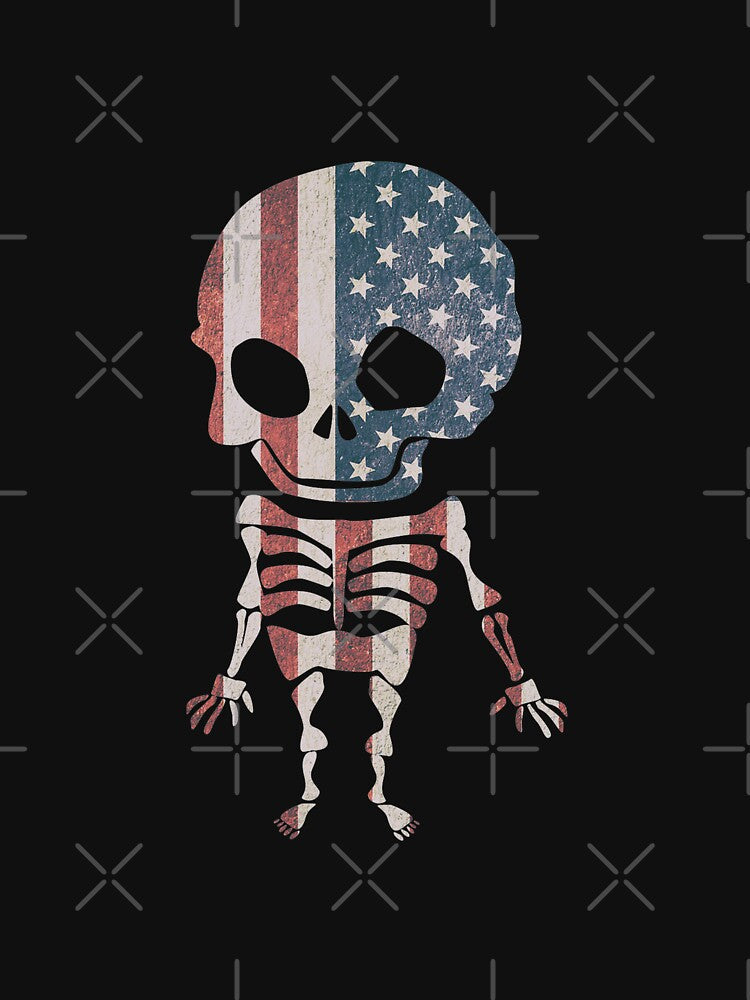halloween party dancing skeleton, funny American skeleton by happy gift art