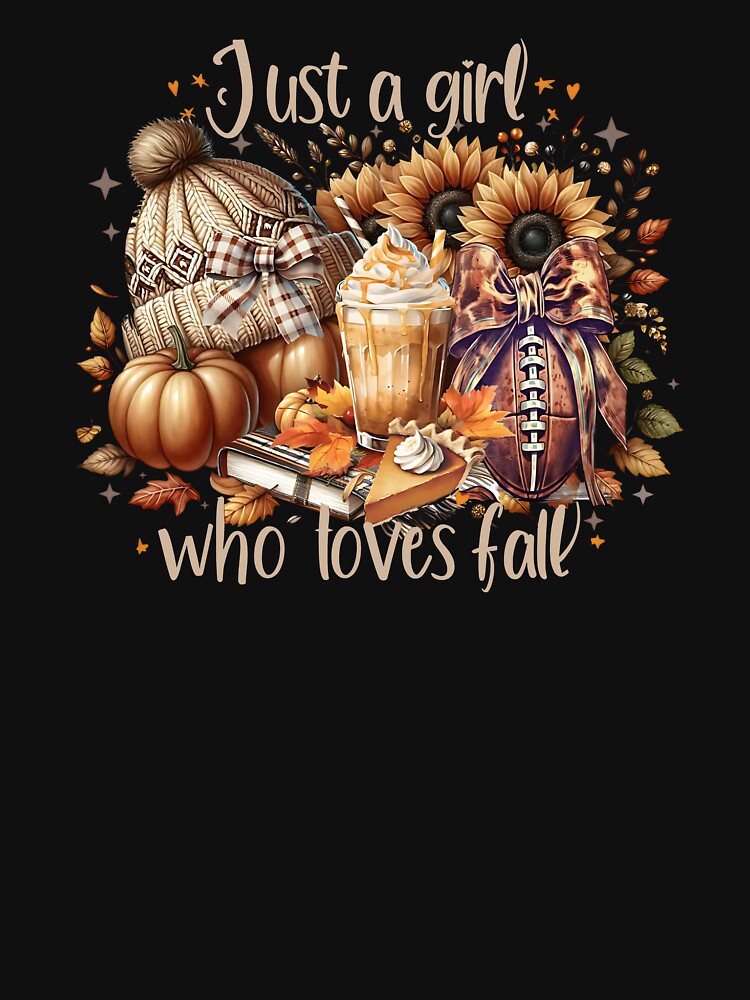 Just a Girl Who Loves Fall Cozy Autumn Pumpkin Spice Vintage Graphic by DianaVape
