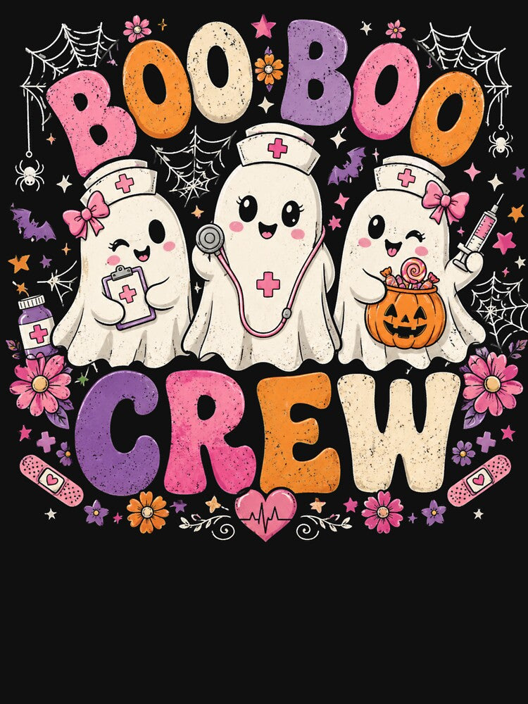 Boo Boo Crew Ghost Nurse Halloween | Cute Spooky Medical Crew by Artbyrome