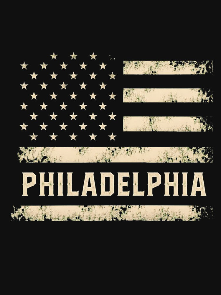 Philadelphia Distressed USA Flag by Jamrpenter