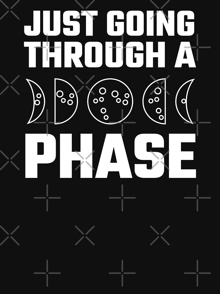 Just going through a phase | Moon phases (WHITE DESIGN) by EleannaInSpace