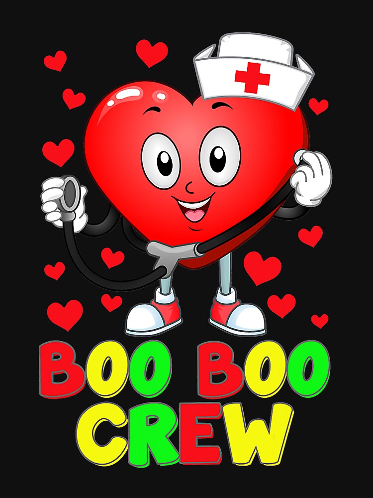 Heart Nurse Nursing School Boo Boo Crew Valentines Day by CeciliaGallaway