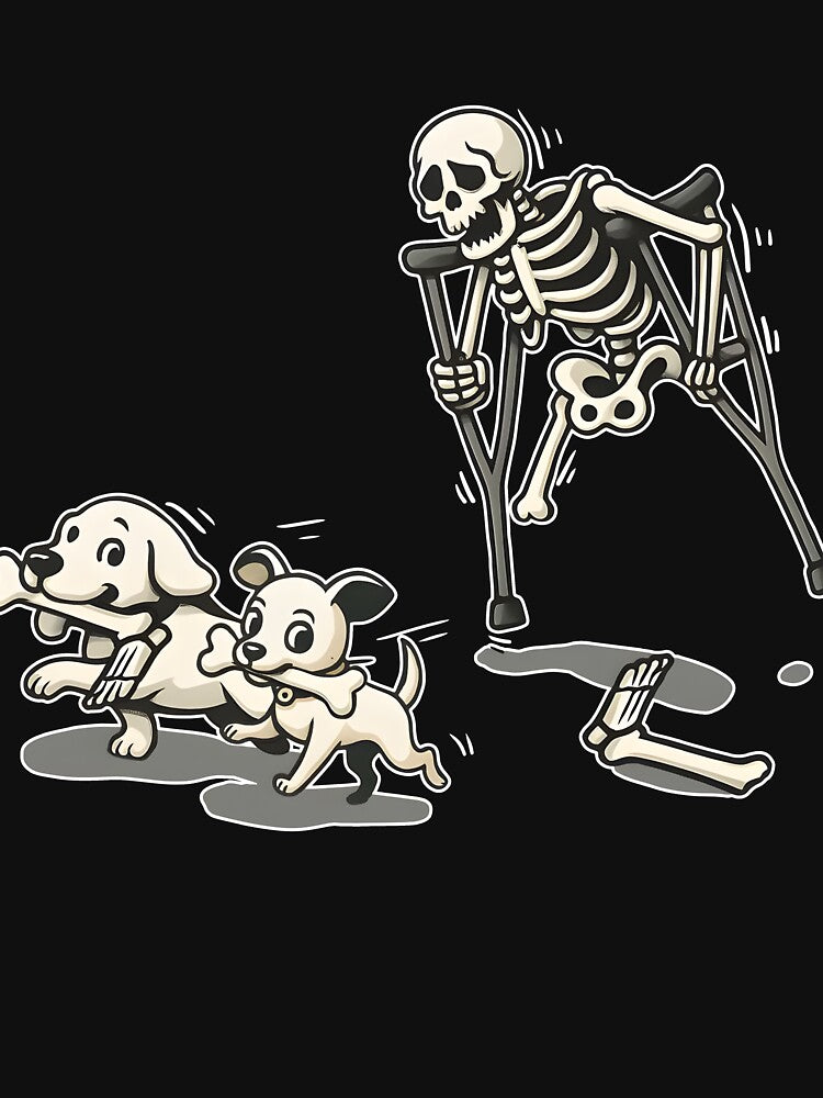 Funny Halloween Skeleton Dog by Zacharieello