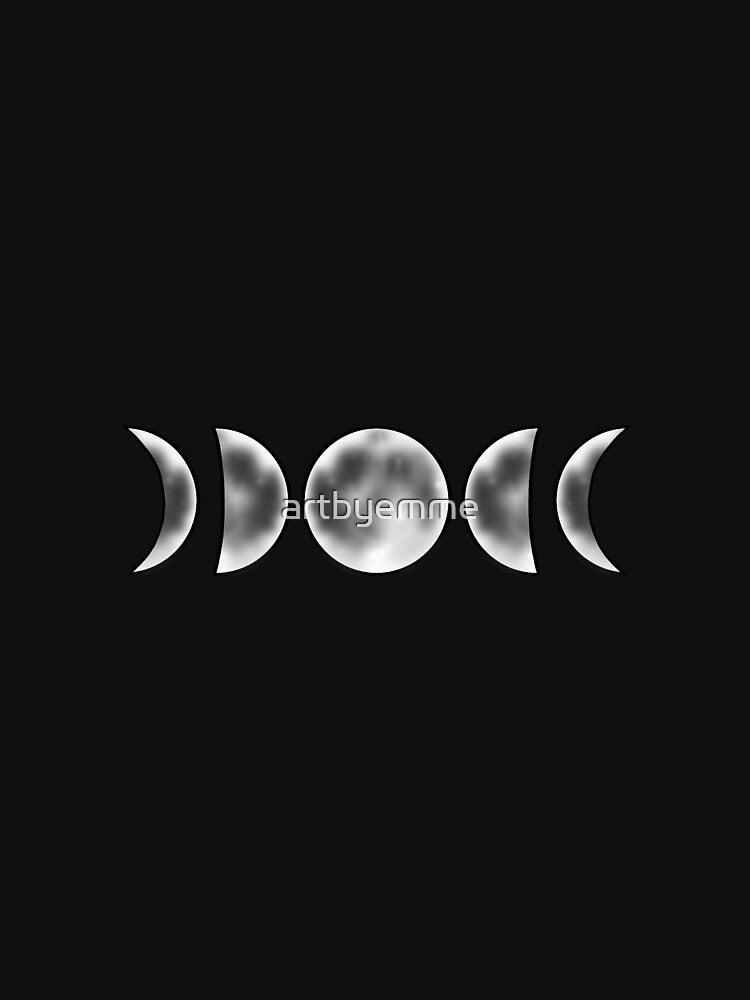 Simple Moon Phases by artbyemme